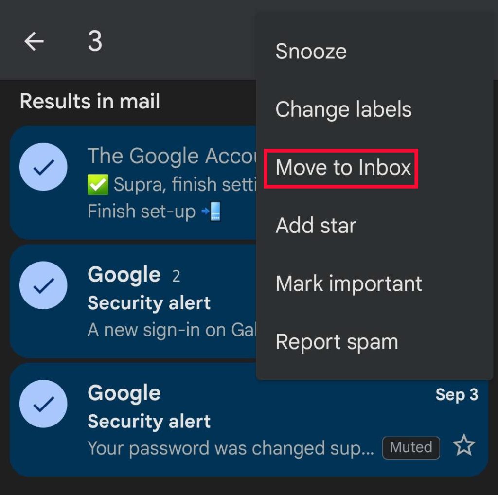 How to Unmute Emails in Gmail