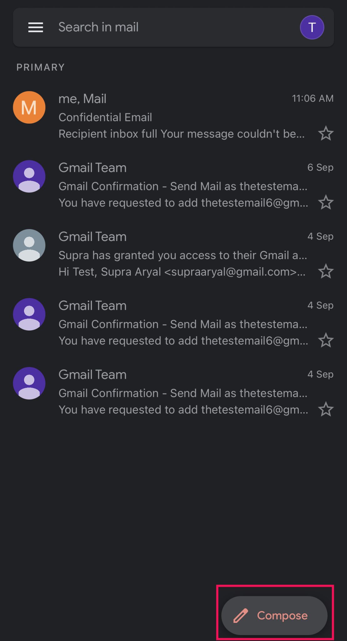 how to send photos in gmail in iphone