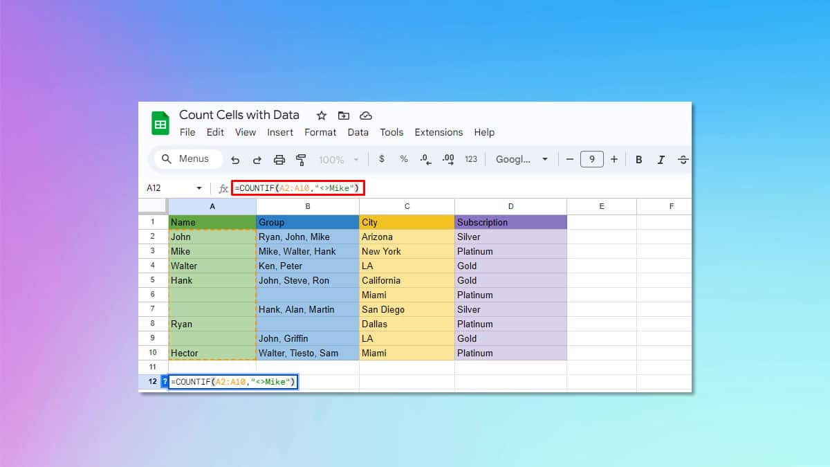 how-to-count-cells-with-text-in-google-sheets