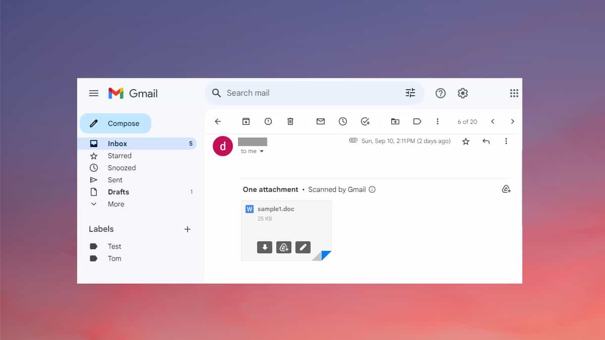 How to View an Attachment in Gmail