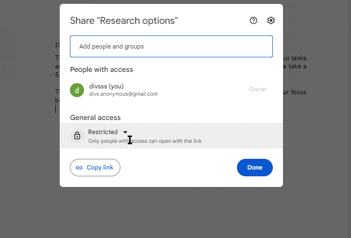 provide General Access to users
