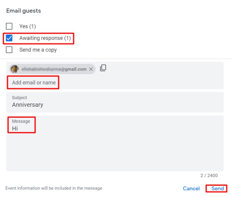 How to Invite Someone to Google Calendar Event