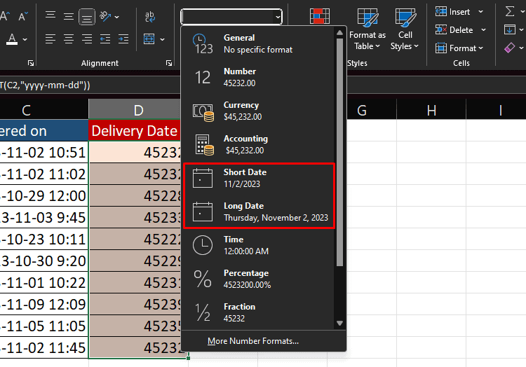 Convert Dates