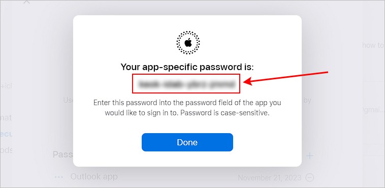 Copy-app-specific-password-for-Outlook