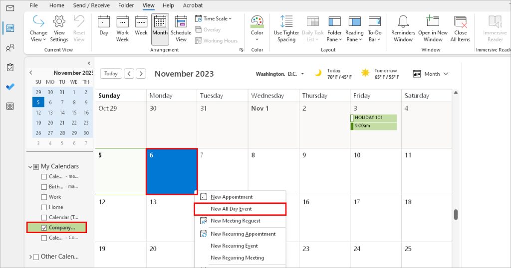 How to Add Holidays in Outlook Calendar