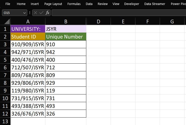 Data set