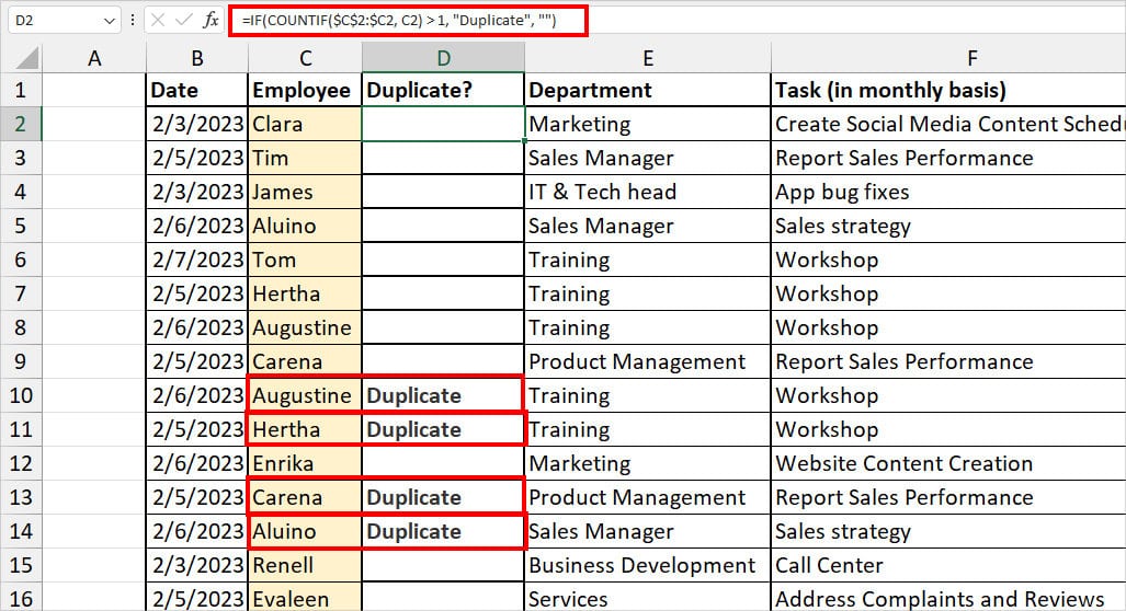 How to Quickly Find Duplicates in Excel