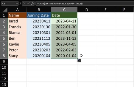 How to Convert Numbers to Dates in Excel