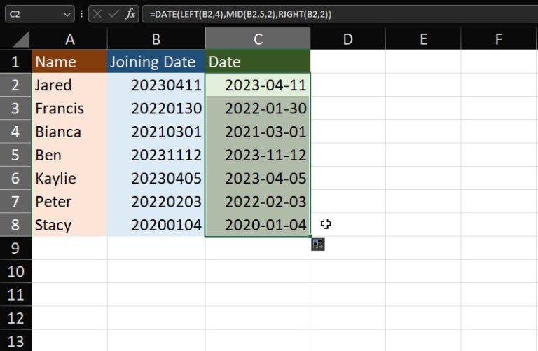 How to Convert Numbers to Dates in Excel