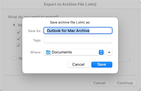 Save-OLM-file-Outlook-Mac