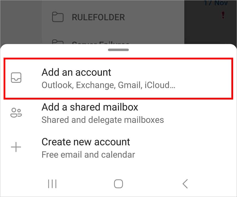 Select-Add-account-Outlook-mobile-app