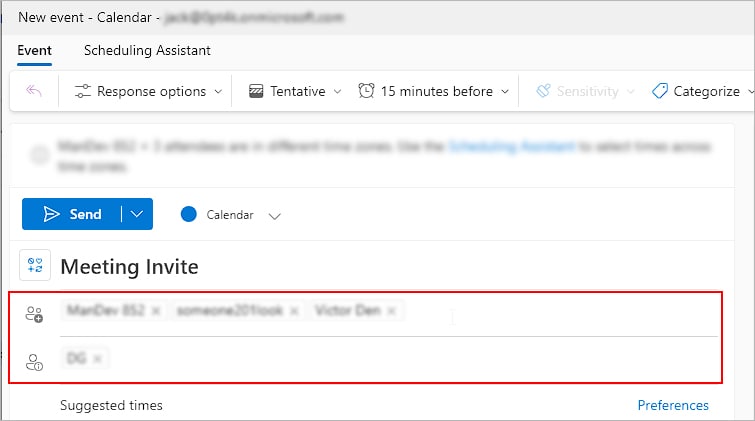 Send-meeting-invite--as-new-organizer-Outlook-web