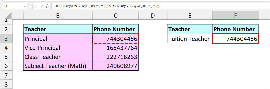 How to Use IFERROR in VLOOKUP