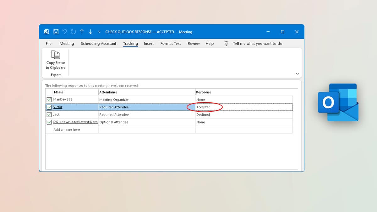 How to See Who Accepted a Meeting in Outlook