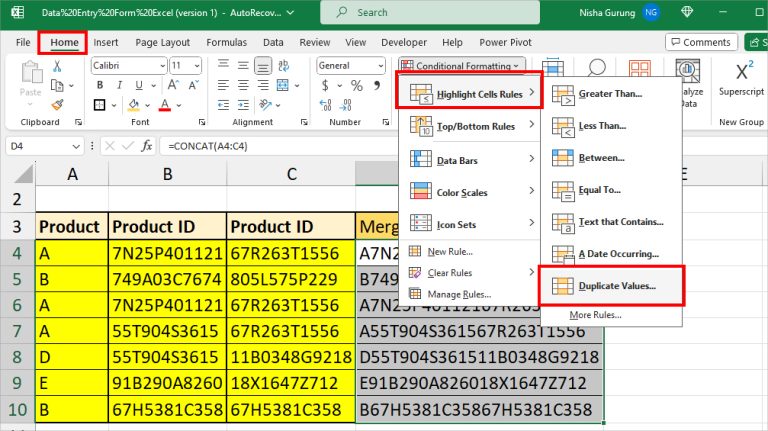 How to Quickly Find Duplicates in Excel