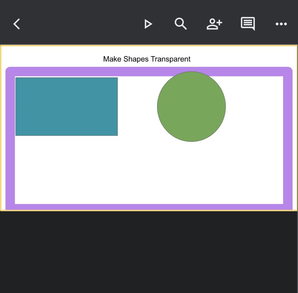 How to Change Opacity of Shape in Google Slides