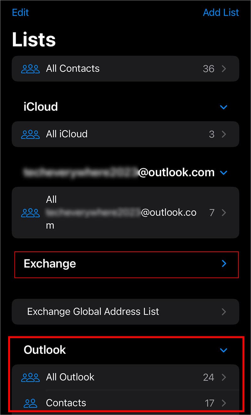 Access-Outlook-contacts-inside-iPhone-Contacts