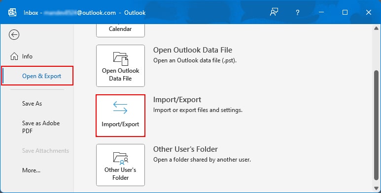 Click-Import-Export-Outlook-app