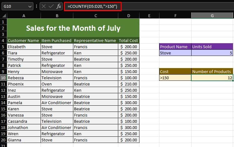 how-to-count-number-of-occurrences-in-excel