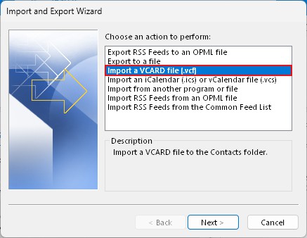Import-contacts-from-VCF-file-Outlook