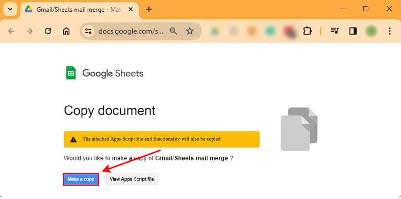 Make-a-copy-Spreadsheet-file-with-mail-merge-script-Gmail