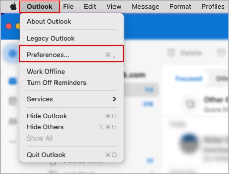 Open-Outlook-preferences-Mac
