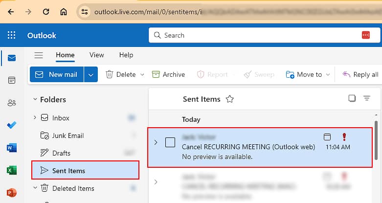 Open-previously-canceled-meeting-Sent-Items-folder-Outlook-web