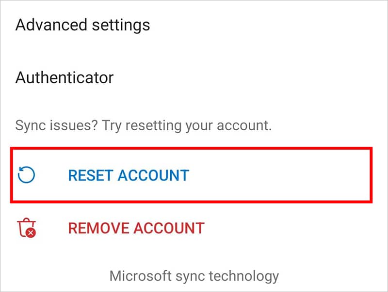 Reset-account-Outlook-mobile-app