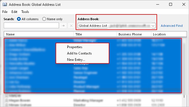 Select-Properties-of-Global-Address-List-contacts-Outlook