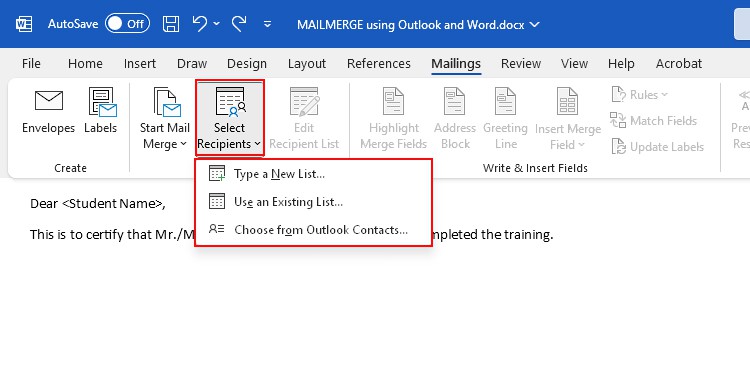 Select-source-input-fields-Outlook