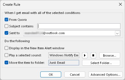 Specify-condition-and-action-Outlook-rule