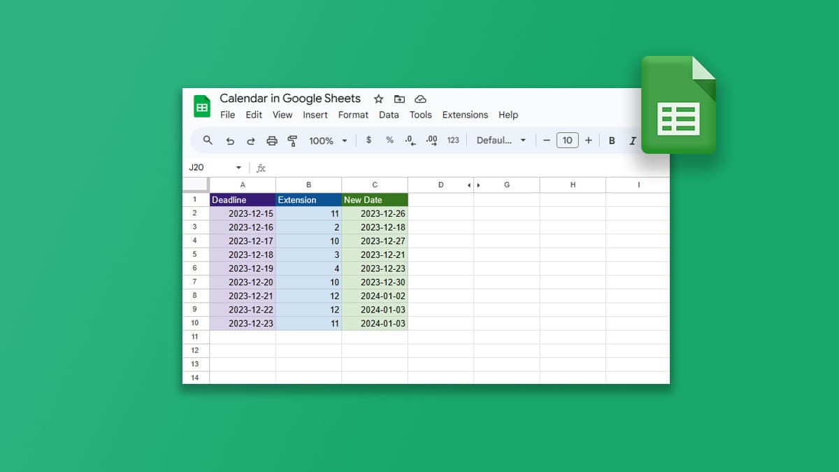 How To Add Days To Date In Google Sheets