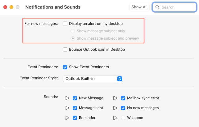 Disable-notification-alerts-Outlook-Mac