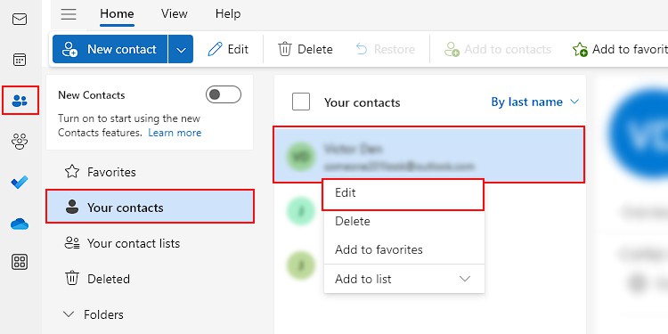 Add birthday detail-Outlook-contacts-web