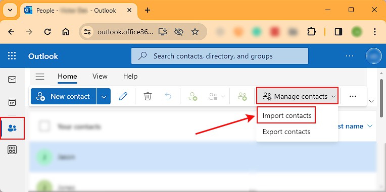 Import-Contacts-Outlook-web-version