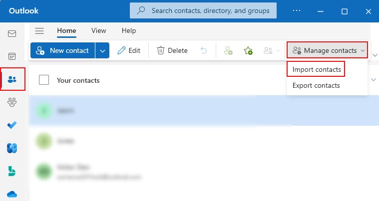 Import-contacts-into-new-Outlook-app