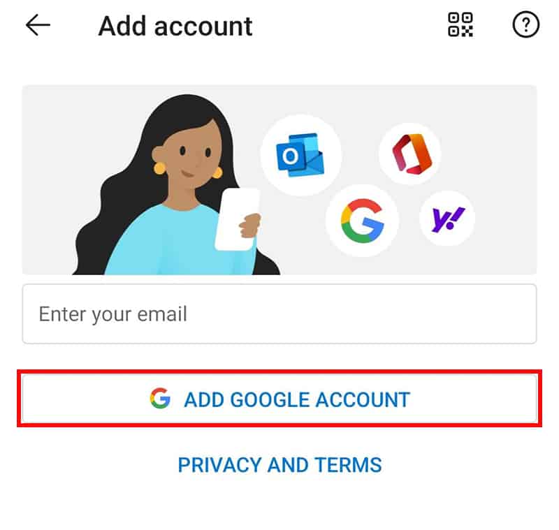 Tap-Add-Google-account-Outlook-mobile