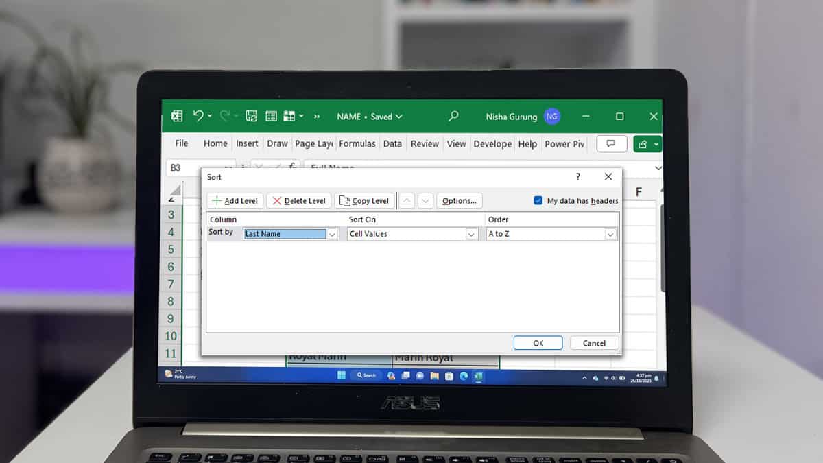 how-to-sort-by-last-name-in-excel-5-best-ways