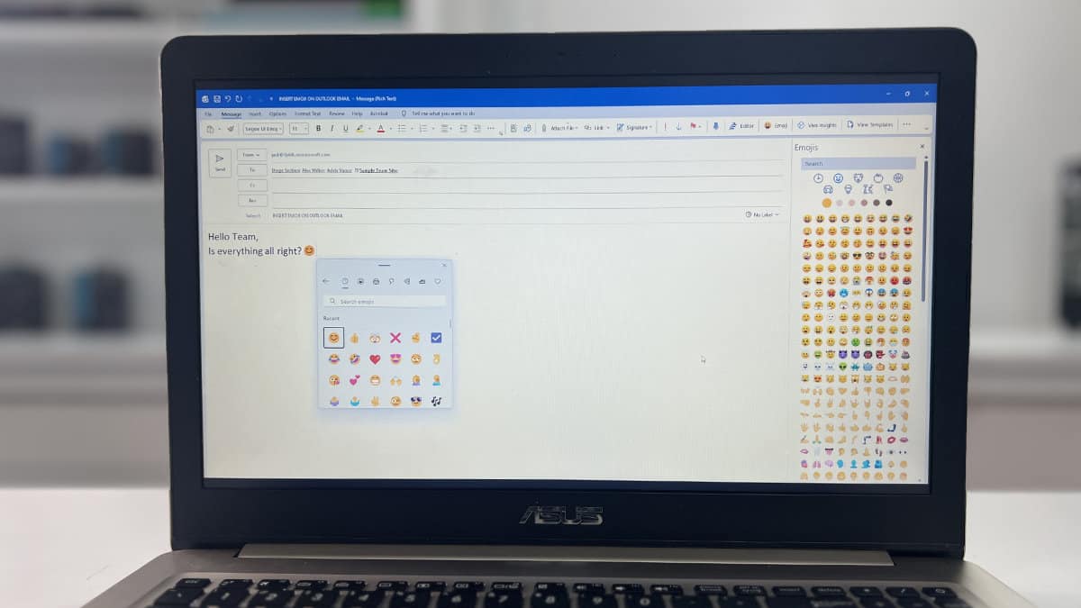 How to Insert Emoji and Smiley in Outlook