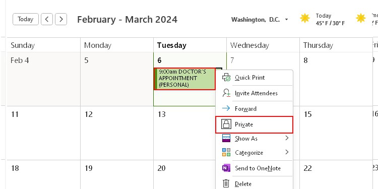 mark-private-Outlook-calendar-event